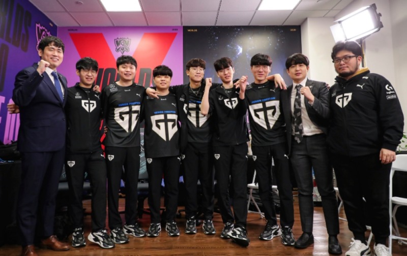 젠지 e스포츠 선수들(사진=라이엇 게임즈 제공).