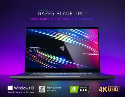 글로벌 게이밍 기어 브랜드 레이저(RAZER)가 4K UHD 해상도에서 가장 빠른 120㎐ 주사율을 지원하는 게이밍 노트북을 출시