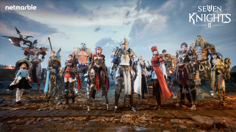 기존작에 등장하는 영웅들도 볼 수 있고, '세븐나이츠2'만의 오리지널 영웅도 볼 수 있다.