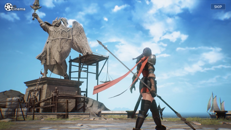 웅장한 시네마틱 연출.