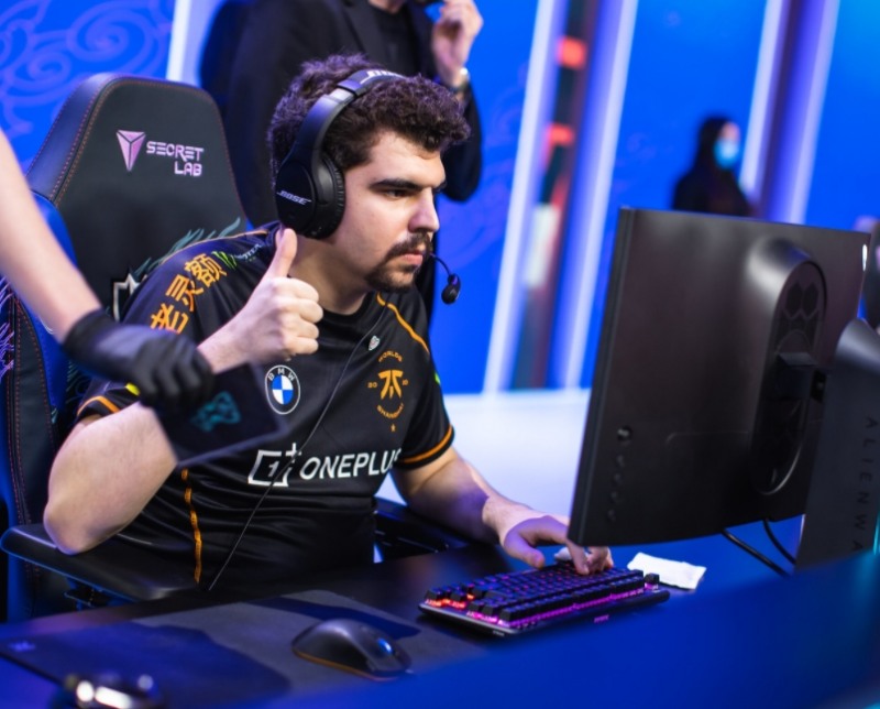 신지드로 오른을 철저하게 마크한 프나틱의 톱 라이너 'Bwipo' 가브리엘 라우(사진=라이엇 게임즈 제공).