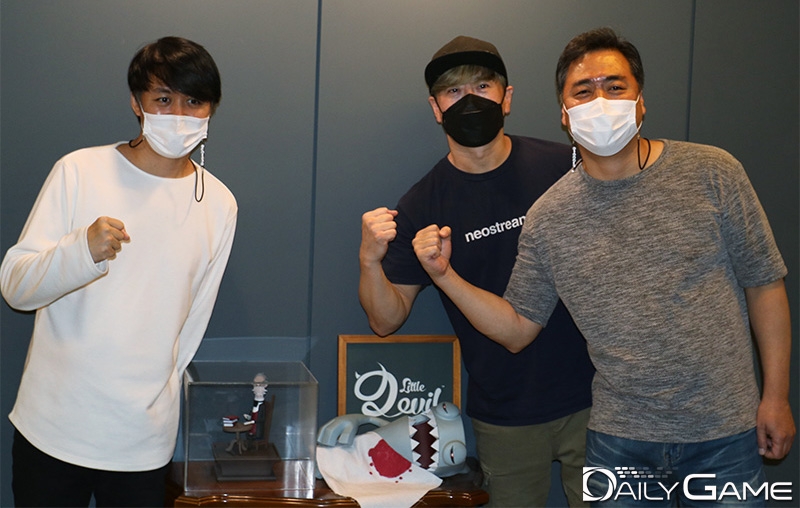 왼쪽부터 네오스트림 이재혁 크리에이티브 디렉터, 이현석 PD, 이재준 CTO.