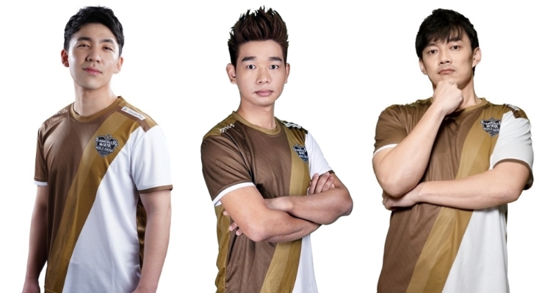 아시아퍼시픽 대표로 'SWC2020' 월드 결선에 진출한 3인방. 왼쪽부터 '차미', '미스터 청', '가이아'(사진 제공=컴투스).