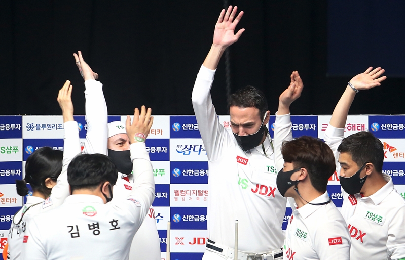 TS-JDX, 선두 질주. 웰뱅은 차유람이 있어 2위, 신한 3위, SK 4위-PBA팀리그 4R 종료