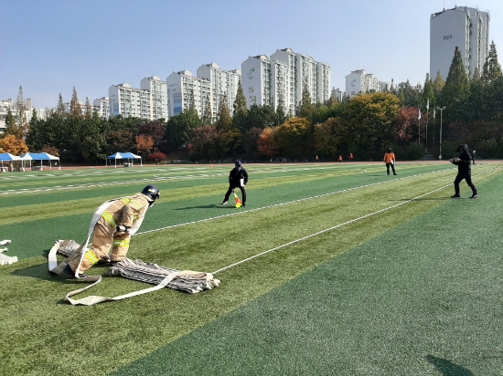 전국의용소방대 소방기술경연대회/사진=전남소방본부