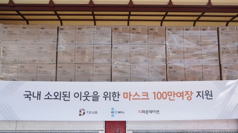 리앤웰 마스크, 코로나 극복 기원, 전국민 마스크 100만장 기부 캠페인 성료