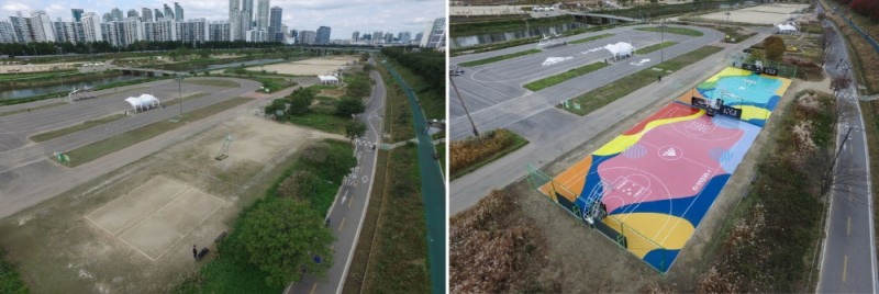 아디다스, 서울 영등포구 체육시설 개보수 오픈