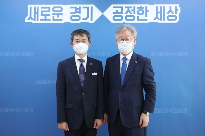 이용철 행정1부지사 임용 신고 모습. / 사진 = 경기도 홈페이지