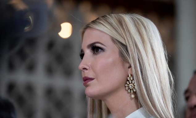 도널드 트럼프 미국 대통령의 장녀인 이방카 트럼프 백악관 선임고문이 지난 2월25일(현지시간) 인도 뉴델리에서 열린 경제인 회의에 참석하고 있다.