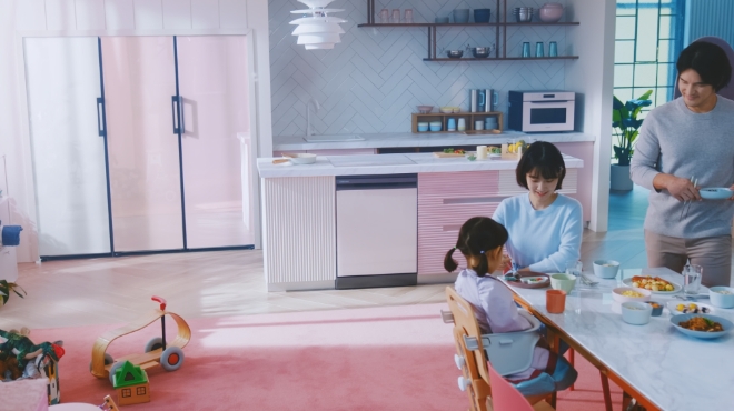 삼성전자 비스포크 키친 유튜브 광고 캡처 화면