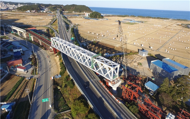 트러스교 시공완료 전경