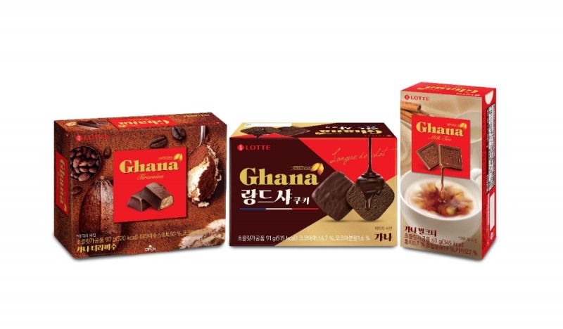 롯데제과 가나초콜릿, 디저트 라인 3종 출시