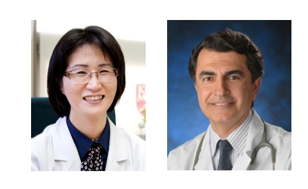 고려대 구로병원 고강지 교수(좌)와 미국 캘리포니아 주립 얼바인 대학교의 Kalantar 교수(우)