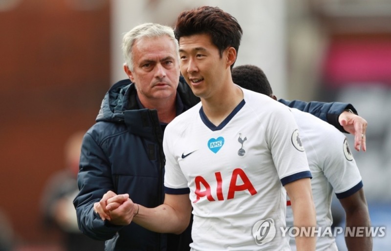 모리뉴 감독돠 손흥민