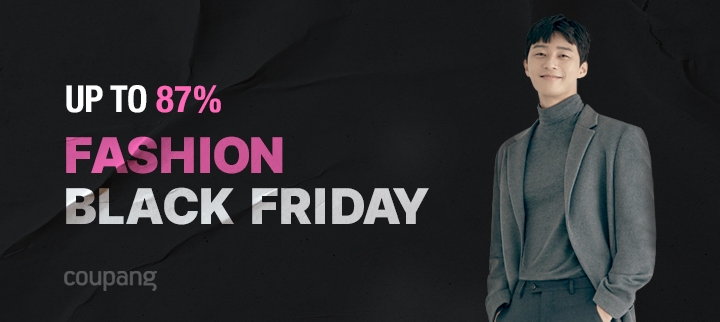 쿠팡 '패션 블랙프라이데이', 70여개 브랜드 최대 87% 할인