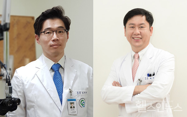 충북대학교병원제공,(왼쪽부터)안과김동윤,채주병교수