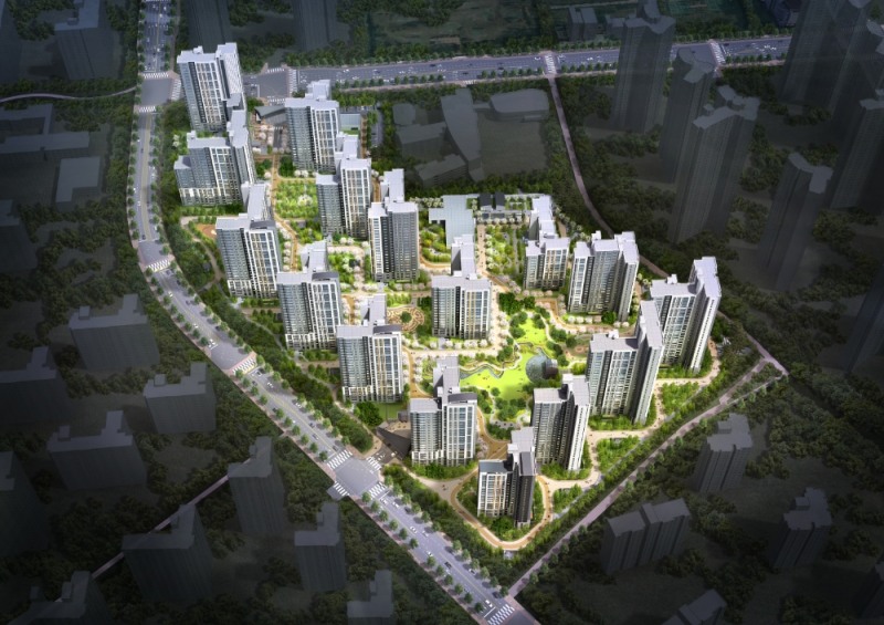 e편한세상 영종국제도시 센텀베뉴 조감도. (사진=대림산업 제공)