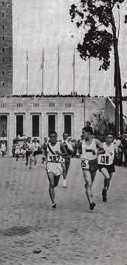 마라톤 출발하는 손기정