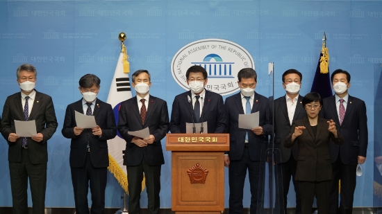 더불어민주당 전남지역 국회의원 공동기자회견/사진=서삼석의원 사무실