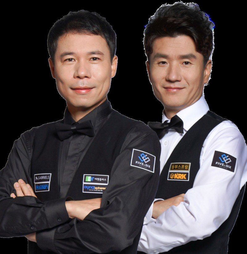 “아, 이긴줄 알았는데..”. 허정한조 마지막 큐 20점 이어치기에 당한 김행직조-코리아당구 그랑프리