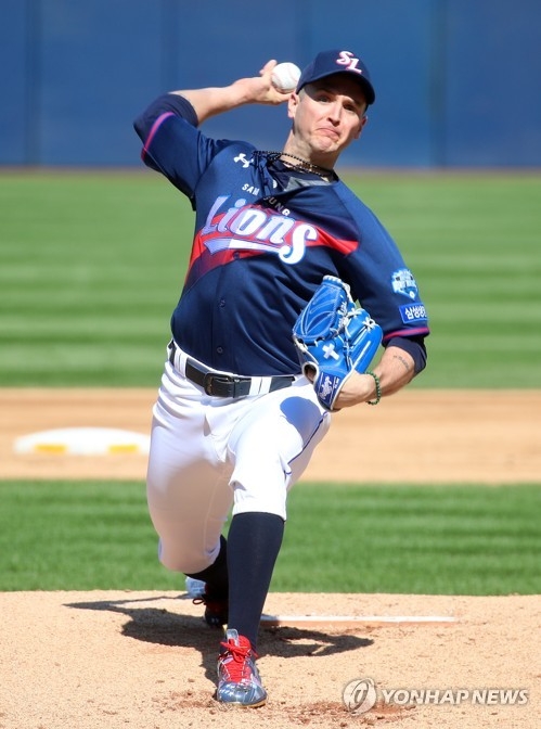 올시즌 15승 올린 데이비드 뷰캐넌, 총액 150만달러에 삼성과 재계약