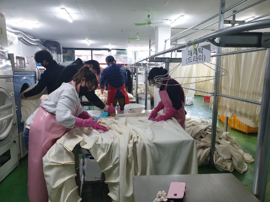 자활 세탁사업단 /사진=순천시