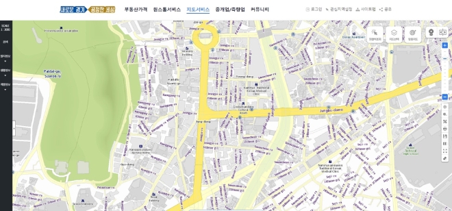 경기도 영문 지도