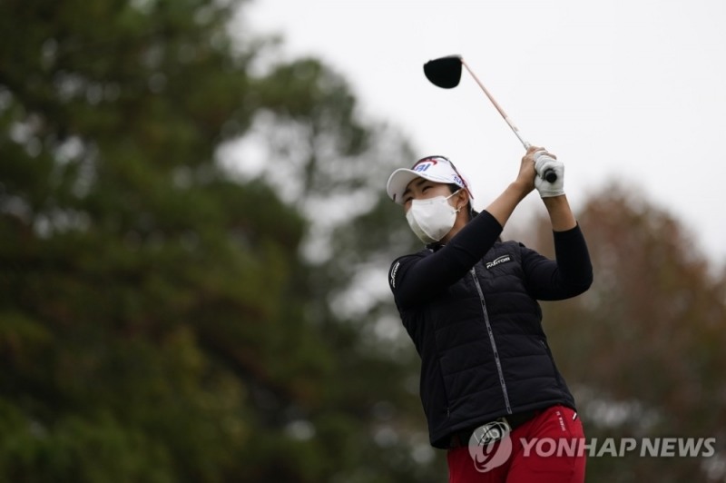 이번 US오픈에 출전한 김아림 모습