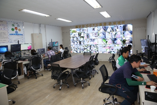 해남군 CCTV 통합관제센터./사진=해남군