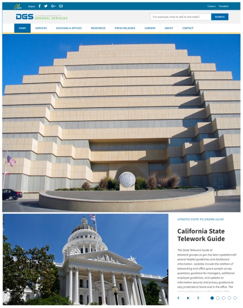 캘리포니아 주정부 모습