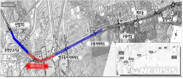 강남순환도시고속도로 매헌지하차도 조감도. (사진=서울시 제공)