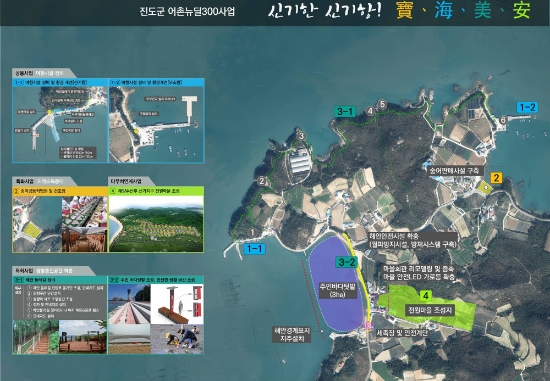 진도군 군내면 신기항 사업계획도/사진=진도군