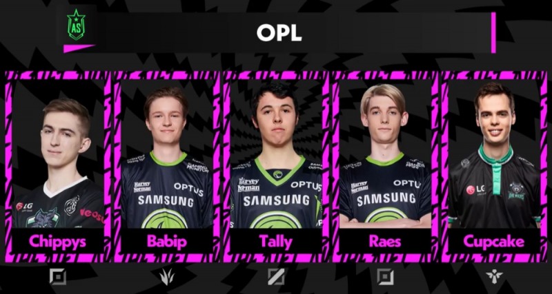 올스타전에 출전한 OPL 선수들(사진=생중계 화면 캡처).