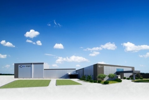 아이큐어 완주 공장 조감도