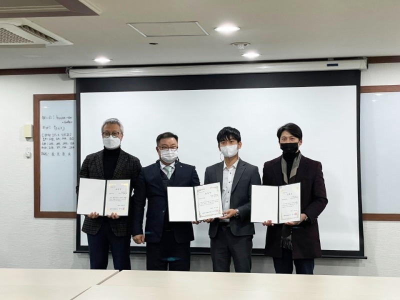 벤처기업협회장상, (주)로보프렌 김영식 대표이사 수상