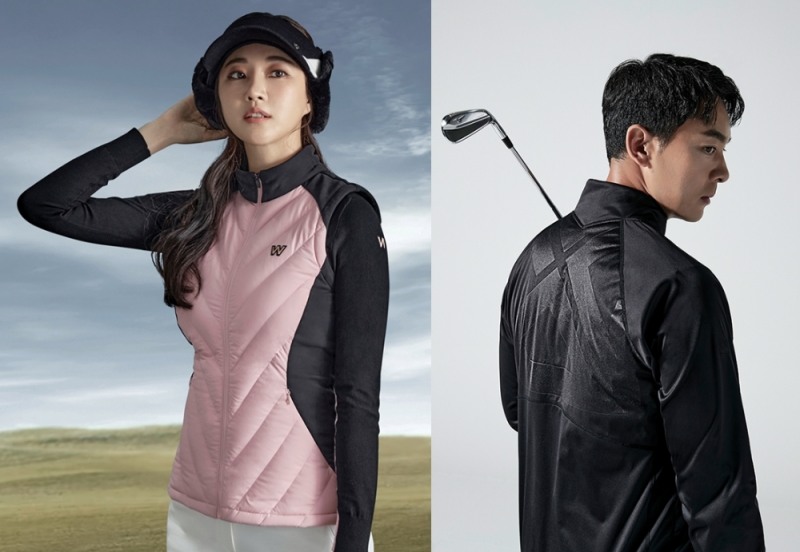 (좌)여성 WL 컴포트 스윙다운 베스트 (우)남성 HSS 리버시블 씬다운(사진=와이드앵글)