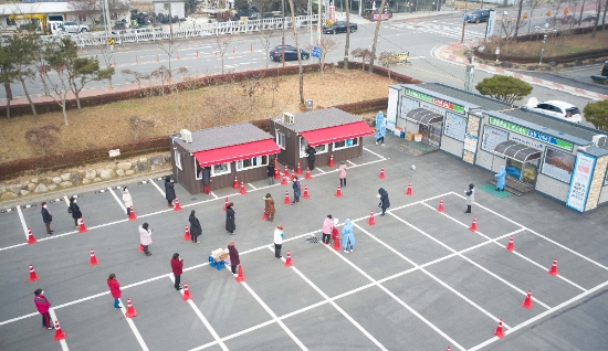 화순군 하니움 선별진료소 전경./사진=화순군