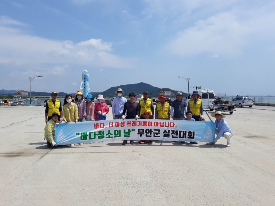 무안군 깨끗한 해안가 조성 앞장서/사진=무안군