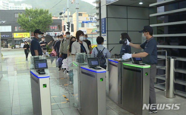 (사진=현대자동차)현대자동차 울산공장 정문에 설치된 열화상 카메라.