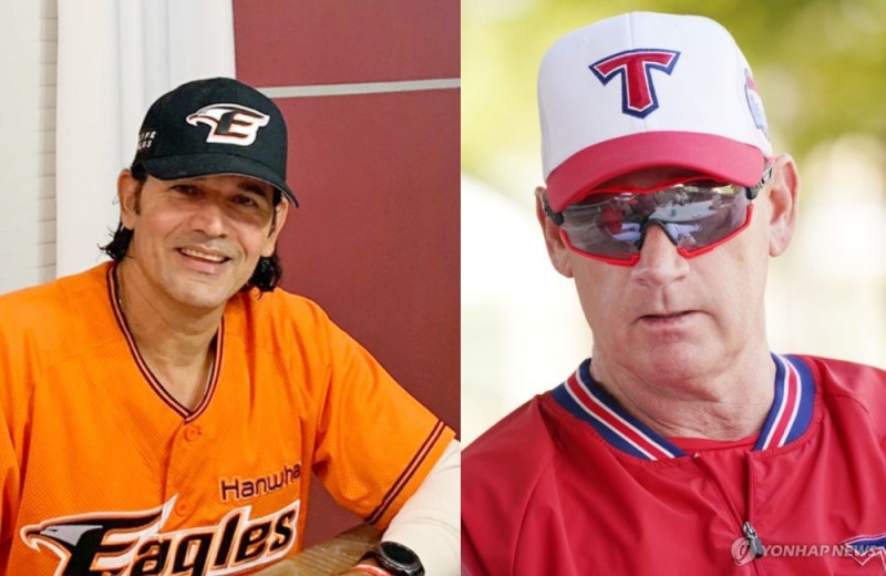 KBO 리그 사상 처음으로 2021시즌에는 KIA의 맷 윌리엄스 감독(오른쪽)과 한화의 수베로 감독, 2명의 외국인 감독 시대를 맞았다.