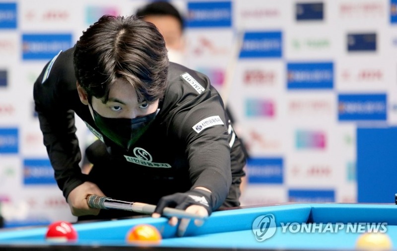 '아이돌'신정주, 4강 합류. '새해 첫 우승 드라마 쓰고 싶다'-NH농협카드 PBA챔피언십