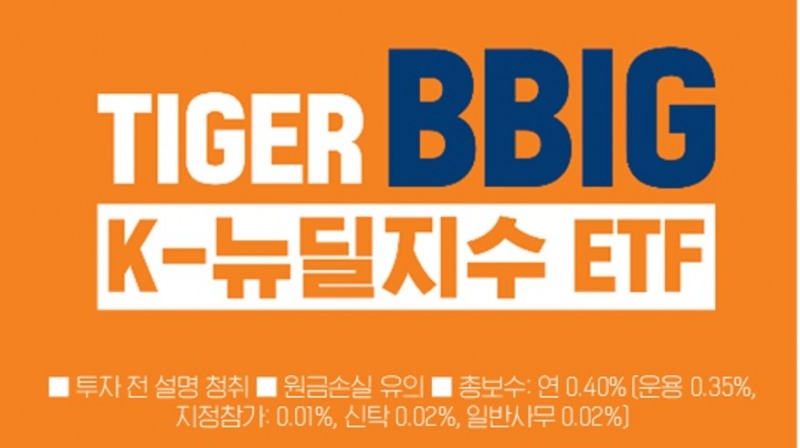 미래에셋 TIGER K-뉴딜 ETF 시리즈, 순자산 8천억원 돌파