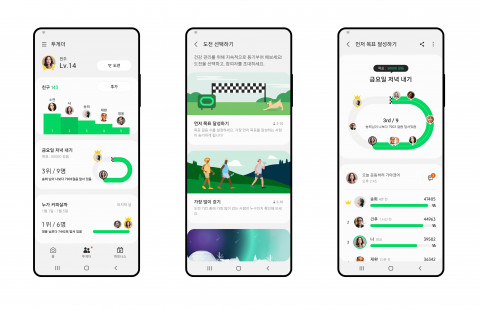 삼성전자가 삼성 헬스의 걸음 수 도전 기능을 업그레이드 했다