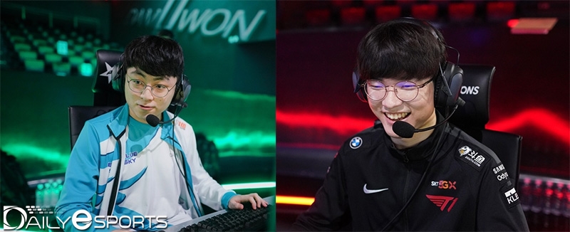 '쇼메이커' 허수와 '페이커' 이상혁.