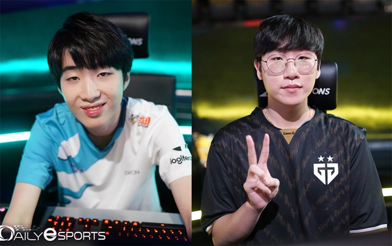 '고스트' 장용준과 '룰러' 박재혁.