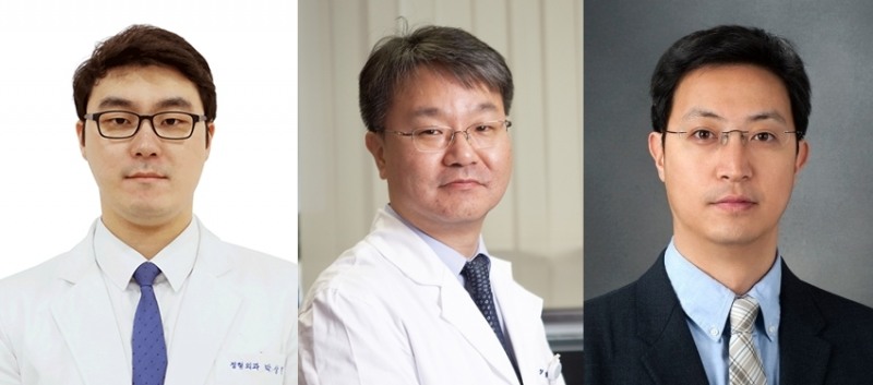 분당서울대병원 정형외과 척추연구팀(박상민(좌), 염진섭(가운데), 김호중(우) 교수)