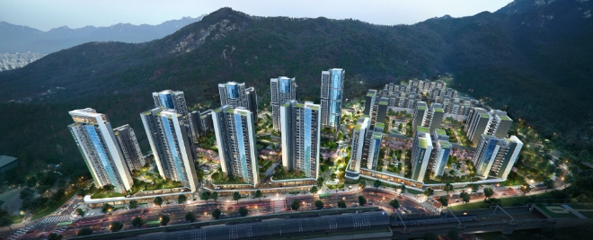 상계2구역 (상계 더포레스테) 단지 전체 조감도 / 이미지 = 대우건설 제공