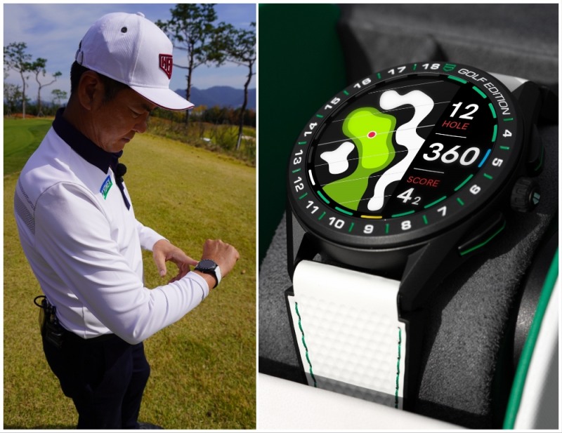 사진설명 : 임진한 프로가 착용한 태그호이어 뉴 커넥티드 골프 에디션
