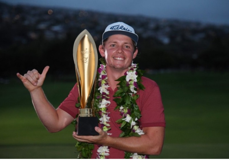 2020년 1월 PGA 소니오픈 1라운드 1,2번홀에서 4오버파를 치고도 우승을 차지한 호주의 카메론 스미스.
