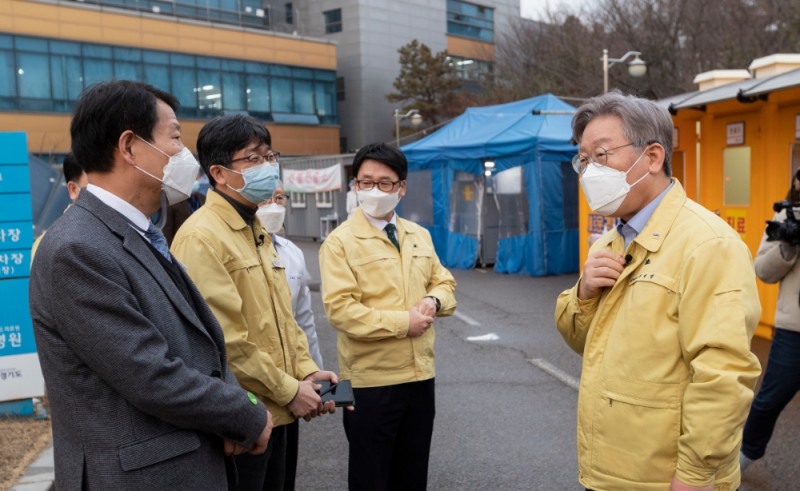이재명 경기도지사 파주병원 방문